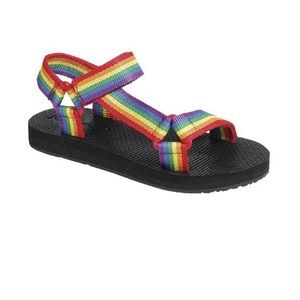 Rainbow Flat Wrapped Sneaker Sandals